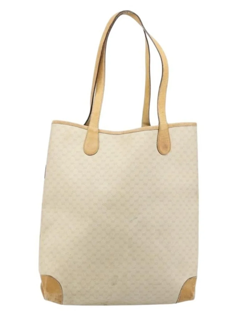 GUCCI GG Supreme Web Sherry Line Bag PVC Ivory Red 002 904 0131 Auth